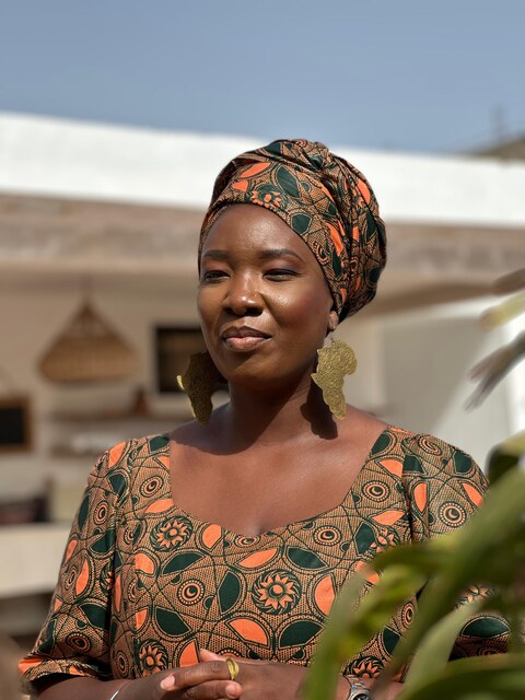 Aminata Diattara, chez elle au Sénégal
