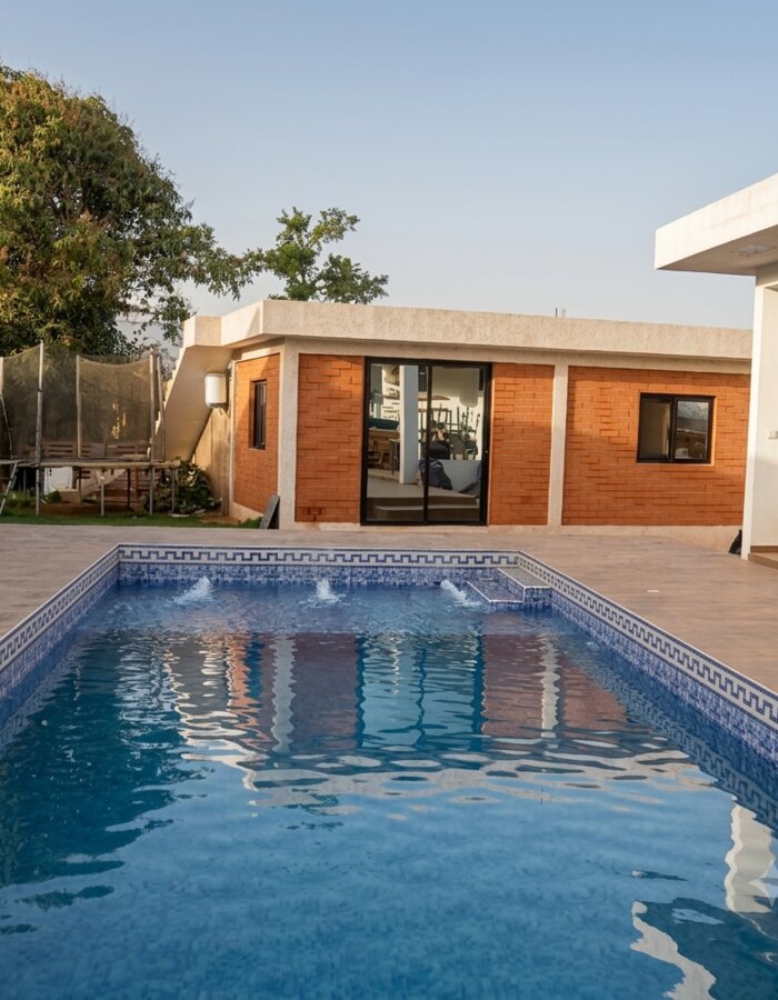 Studio d'Aminata House ouvert sur la terrasse