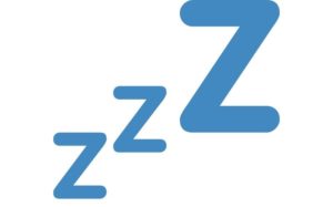 Image ZZZ, simulant le sommeil.